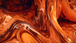 Orange molten glass abstract background by generative AI
