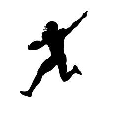 Wall Mural - american football player silhouette