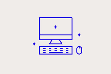 Geometric concept of computer vector illustration in a flat style for website, mobile app, banner, ui ux, web design, business, marketing, landing, infographics, mockup,development	
