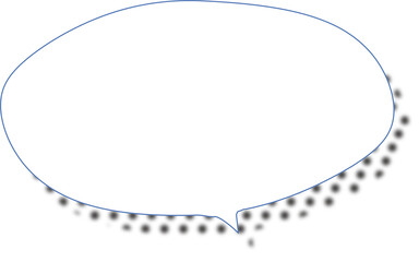Wall Mural - Dialog message bubble with shadow effect