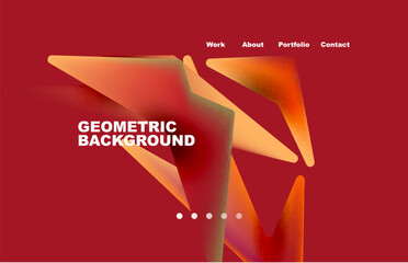 Wall Mural - Broken pieces abstract background. Trendy background for your landing page design, concept of web page design for website and mobile website