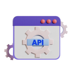 Web development concept 3d icon. Idea of coding and programming interface.