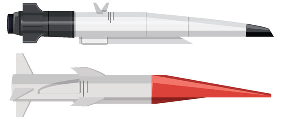 Poster - Set of Military Missiles