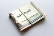 © ariya j - Dollars cash money in rubber band with text written note  DEBT PAYOFF , on copy space background - concept of financial planning to save money for purpose of getting out of debt