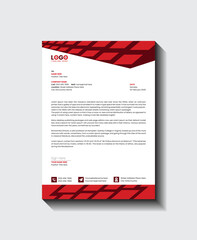 Wall Mural - Creative and modern business letterhead design set