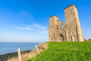 Wall Mural - Reculver Towers and Park, near Herne Bay in Kent, England