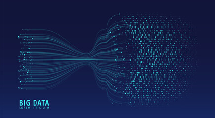 Abstract infographics visualization.