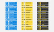 © Pavel - set of airport icons. Visual informative pointers for orientation in a large area