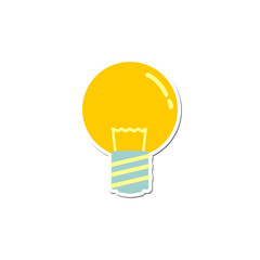 Canvas Print - Light Bulb Sticker