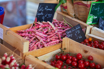 Wall Mural - Fresh organic vegetables on farmer market in Cucuron, Provence, France