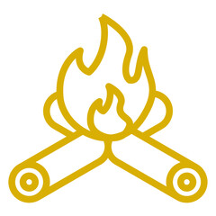 Canvas Print - Vector Design Bonfire Icon Style