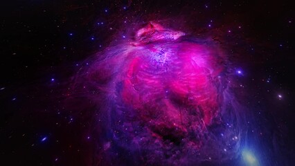 Wall Mural - Colorful nebula in distant galaxy