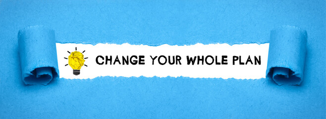 Sticker - Change your whole plan	