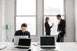 © Astrakan Images - People talking in office