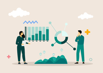 vector illustration concept of design and development website and app creative banner design for web banners, marketing materials, business presentations, online advertising