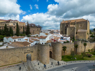 Wall Mural - vista de la ciudad monumental de Ronda en la provincia de Málaga, Andalucía