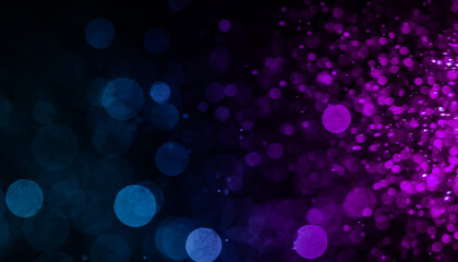 Wall Mural - Abstract Purple bokeh defocus glitter blur background.