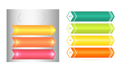 Wall Mural - set design business presentation template. vector illustration eps 10. can be used for chart process