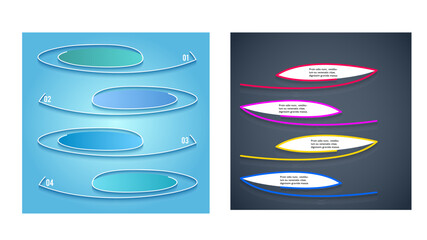 Wall Mural - set design business presentation template. vector illustration eps 10. can be used for chart process