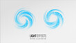 Bubbles spiral foam detergent. Air vortex light effect concept of cleaning and washing. Vector illustration of a cool blurred spiral motion in a circle