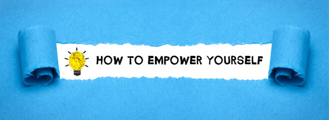 Canvas Print - How to empower yourself	