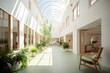 Retirement Home or Nursing Home Interior With Green Environment