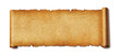 © daboost - Old paper horizontal banner. Parchment scroll isolated on white with shadow