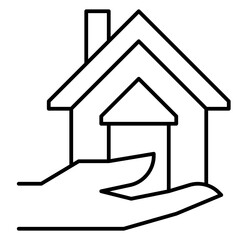 Wall Mural - loan outline icon