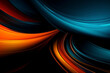 © MxCaptures - Abstract blue and orange background with lines - Generative Ai