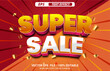 © sawrav97 - Super sale 3d editable vector text effect design
