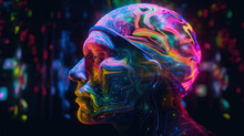 hologram colorful euphoria endorphin mind blow energy generative ai