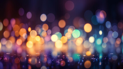 Poster - blurred abstract bokeh light wallpaper background Generative AI