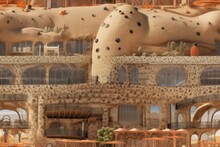 Sideview Of Uncle Miltons Ant Farm With The Sand And Lots Of Ant Tunnels, Photorealism, High Detail --no Deformed Ants 