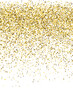 Abstract gold confetti grain scatter pattern. Triangle square circle star particles noise. Banner template. Glowing grit s dot confetti. Party decoration stardust spatter
