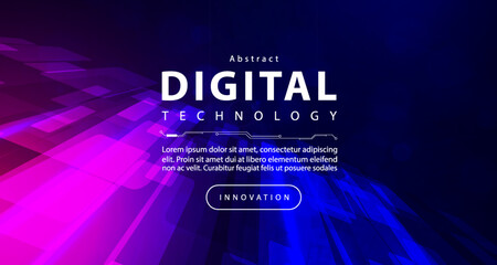 Digital technology metaverse neon blue pink background, cyber information, abstract speed connect communication, innovation future meta tech, internet network connection, Ai big data, illustration 3d