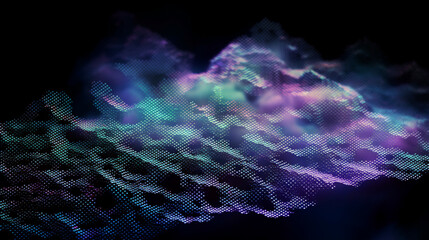 Poster - Cloud computing technology concept wallpaper background Generative AI