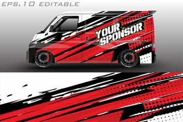 Car graphic vector design. abstract racing shape with modern camouflage design for vehicle vinyl wrap