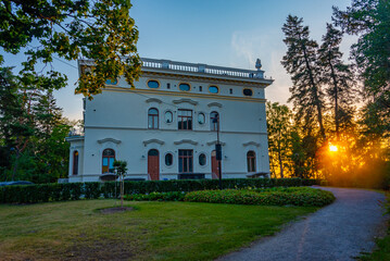 Wall Mural - Sunset view of Museum Milavida in Tampere, Finland