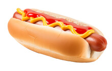 Hot Dog Sandwich Isolated On A Transparent Background