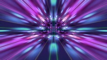 Abstract Loop Animation With Colorful Fractal Pattern Movement