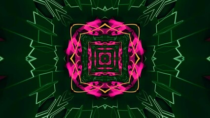 Abstract loop animation with colorful fractal pattern movements