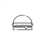 Fototapeta Pokój dzieciecy - Humberger food illustration design vector
