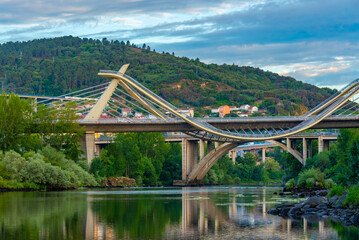 View of Ponte de Milenio at Ourense, Spain