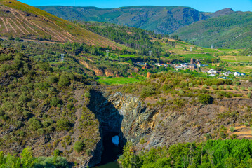 Wall Mural - Panorama of river Sil with Montefurado tunnel, Spain