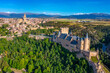 Panorama view of Spanish town Segovia