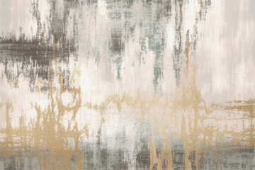 Abstract retro gold textured art carpet pattern