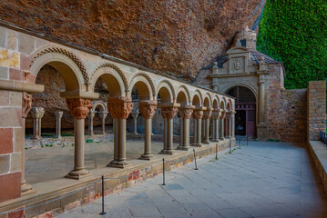 Poster - Monastery of San Juan de la Pena near Spanish town Jaca