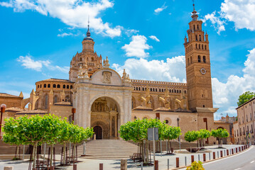 Wall Mural - Cathedral Santa Maria de la Huerta in Spanish town Tarazona