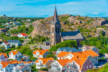 Poster - Panorama view of Swedish town Fjällbacka