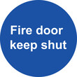 Fire door keep shut sign 